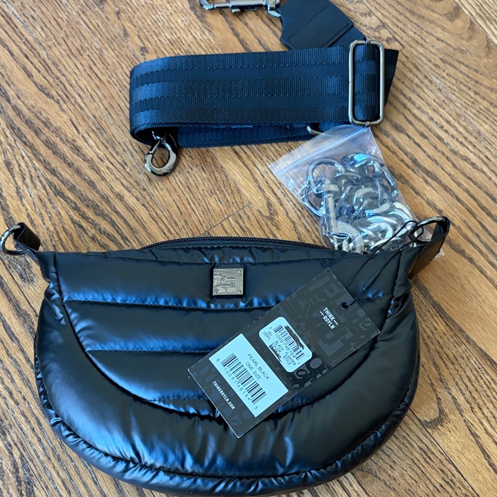 THINK ROYLN Black Pearl Tiny Dancer Crossbody Bag NWT
